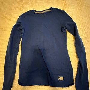 Russell athletic womens cotton underscrub long sleeve XS royal blue